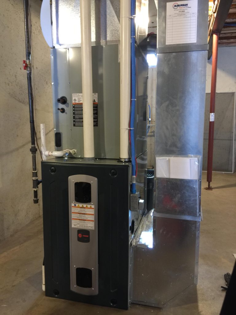 A newly installed central air system